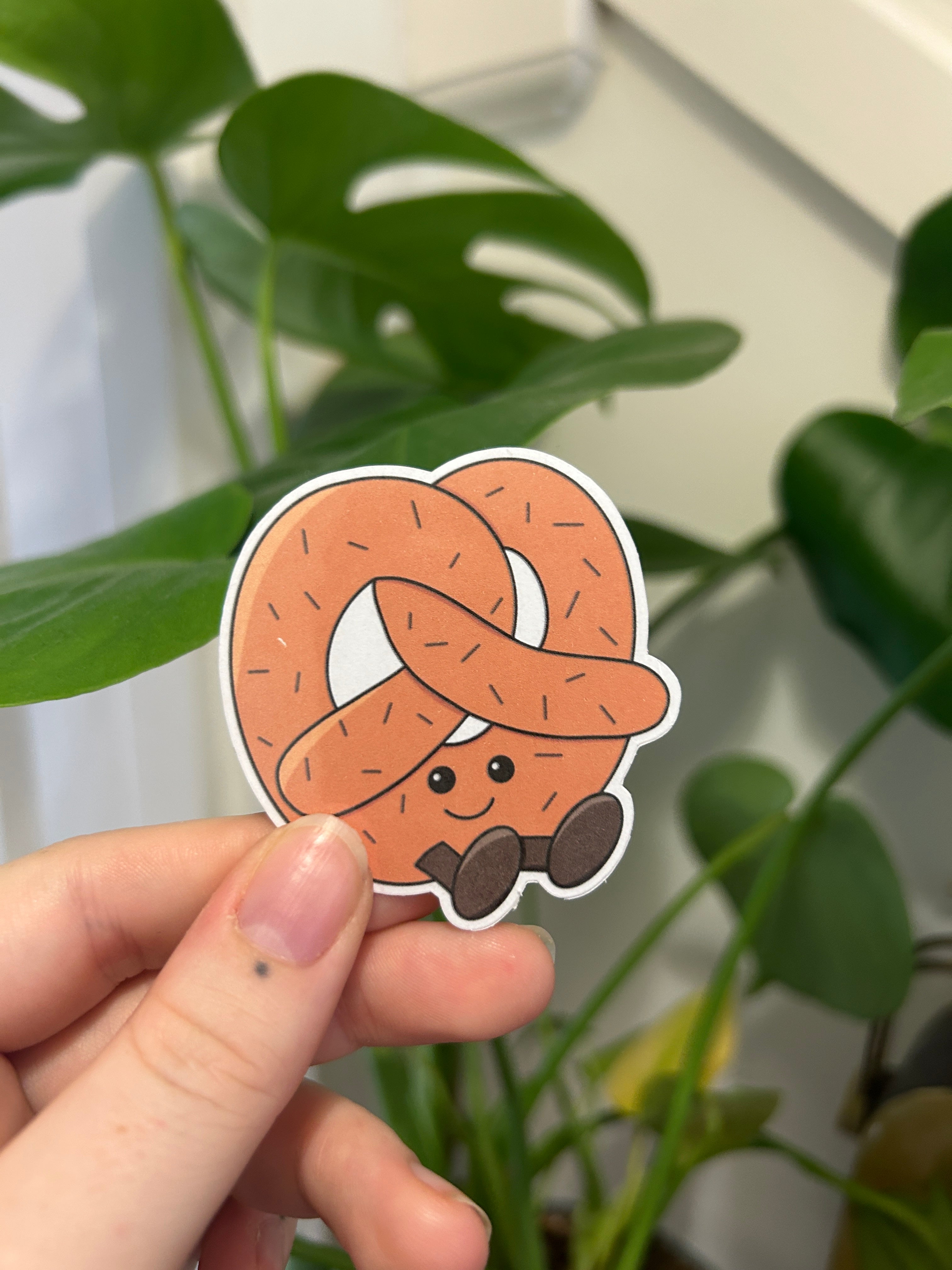 Pretzel Plushie Sticker