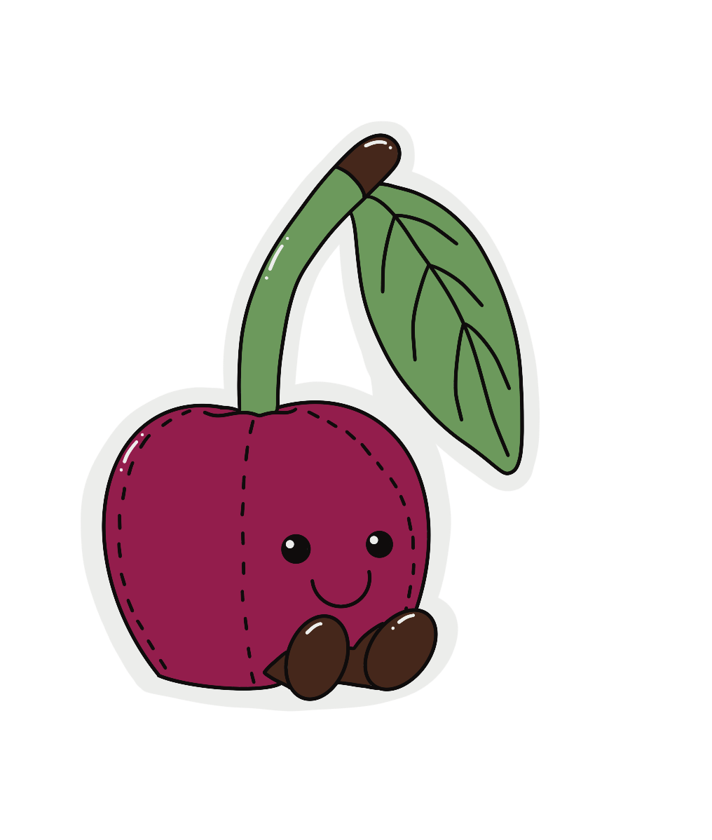 Cherry Plushie Sticker