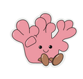 Coral Plushie Sticker