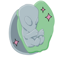 Alien Baby Sticker