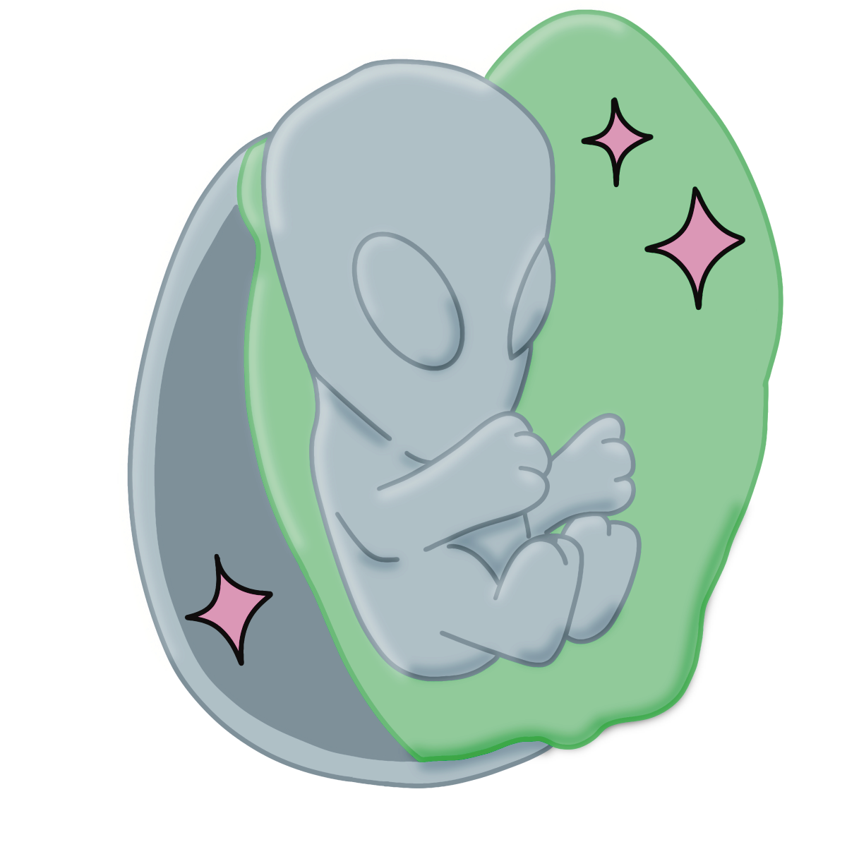 Alien Baby Sticker