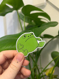 Grumpy Toad Plushie Sticker