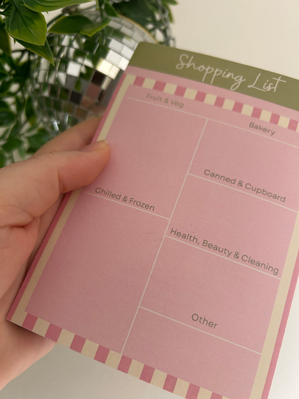 Shopping List Notepad