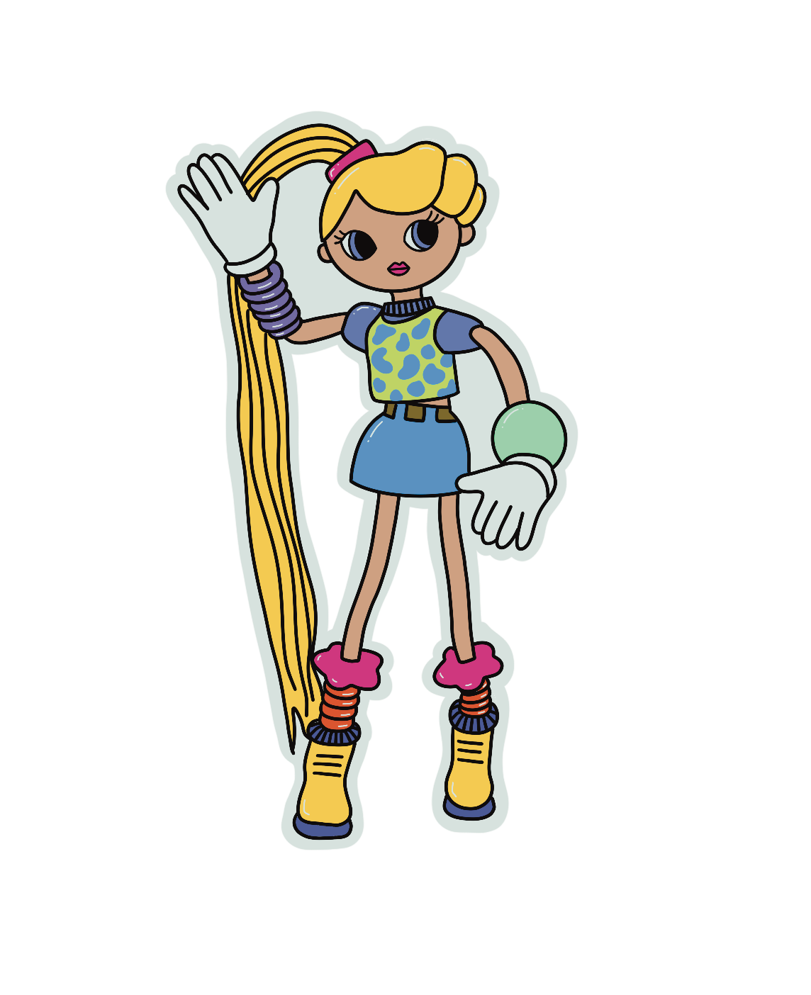 Betty Spaghetti Sticker
