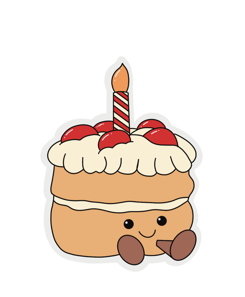 Cake Plushie Sticker