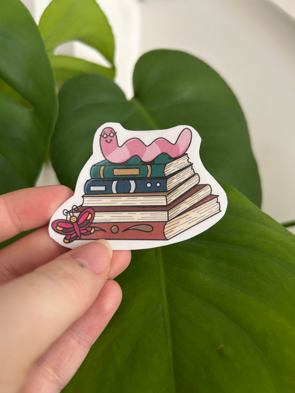 Book Worm Sticker