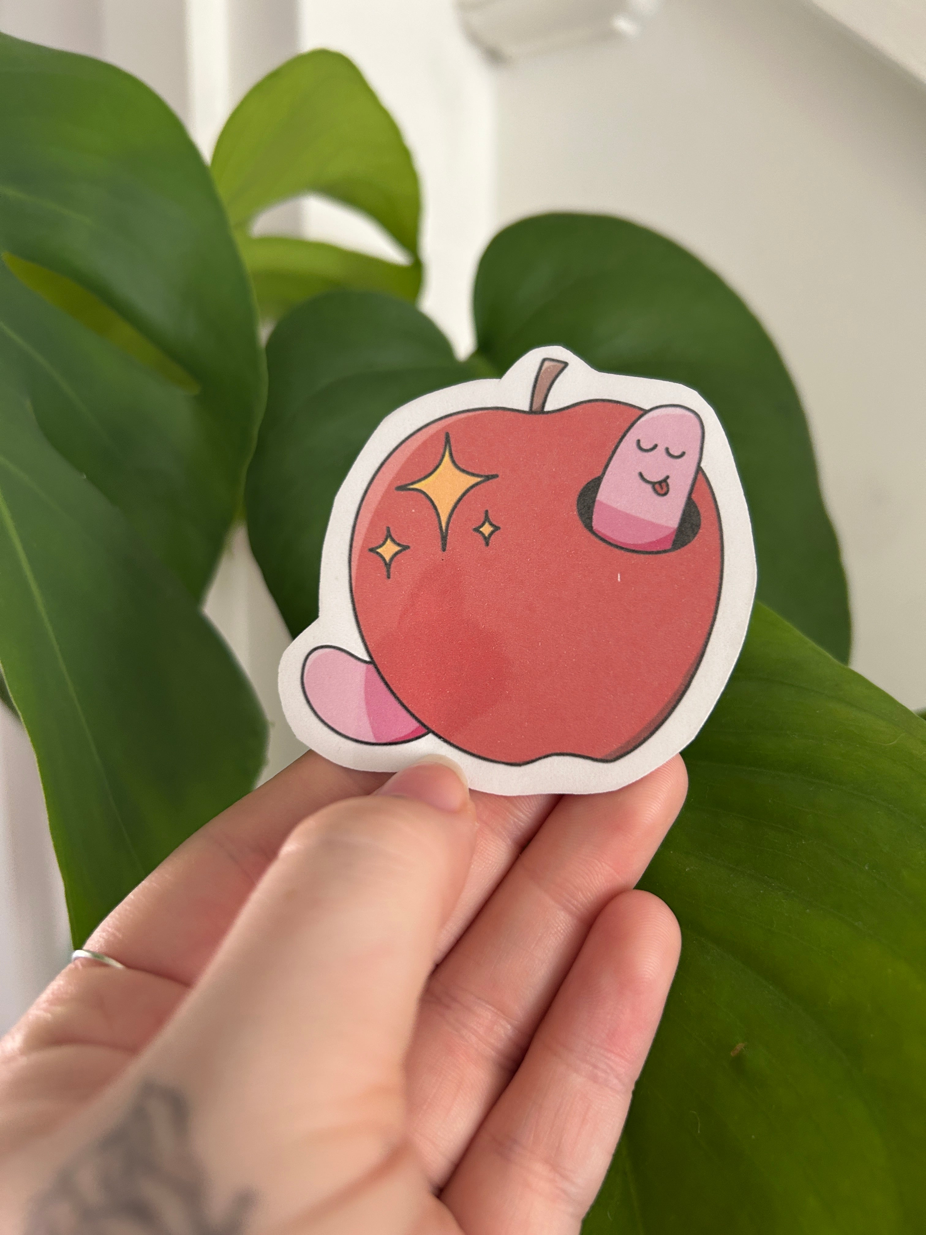 Art Worm Sticker